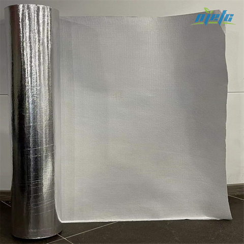 Feuille d'aluminium laminée avec un tissu en fibre de verre pour l'isolation
